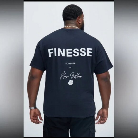 Finesse  Keep Hustling Shirt Sleeve Tee - Picture 2 of 2